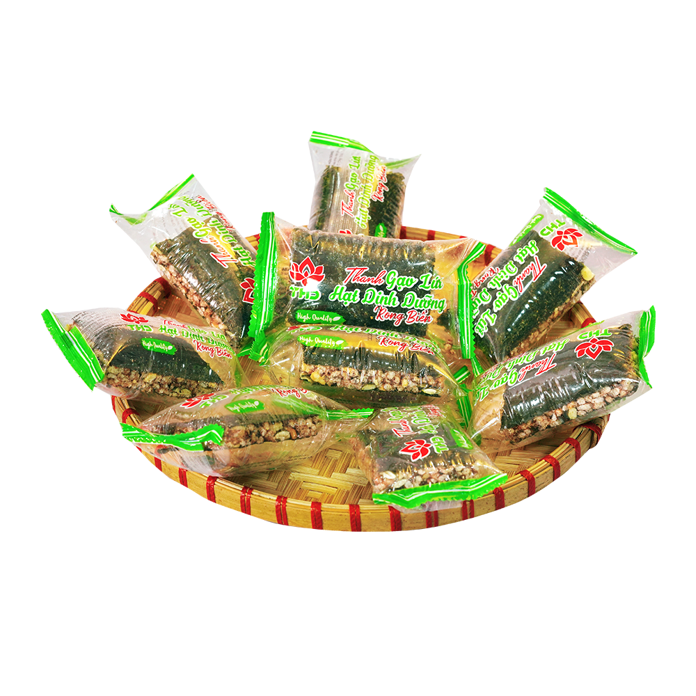 Thanh gạo lứt hạt dinh dưỡng rong biển