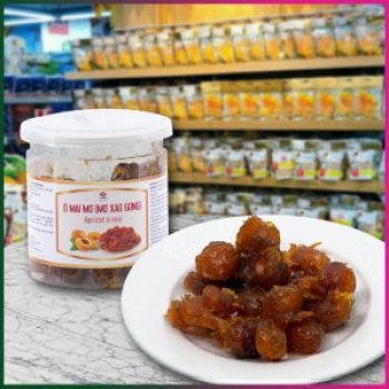 Stir-fried apricot with ginger – jar 200gr